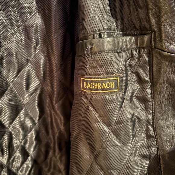 Bachrach Men's Black lamb Leather Jacket - Picture 4 of 4